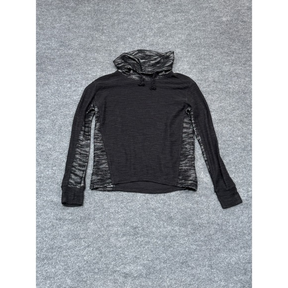 Hollister Sweaters - Hollister Womens Small Black White Marled Funnel Neck Pullover Knit Sweater